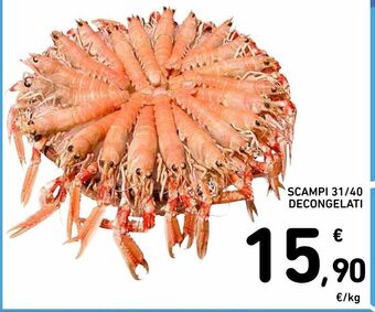 Spazio Conad Scampi 31/40 decongelati offerta