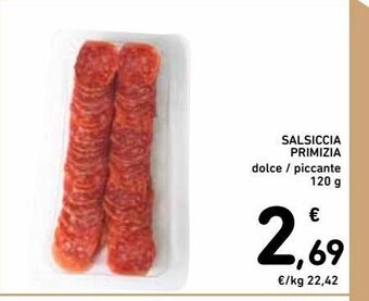 Spazio Conad Salsiccia primizia offerta