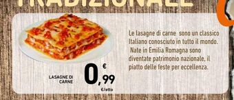 Spazio Conad Lasagne di carne offerta