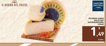 Pecorino sardo dolce dop sapori&dintorni conad