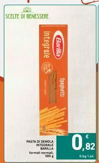 Spazio Conad Pasta di semola integrale barilla offerta