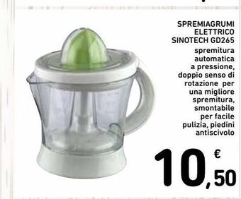Spazio Conad Spremiagrumi elettrico sinotech gd265 offerta