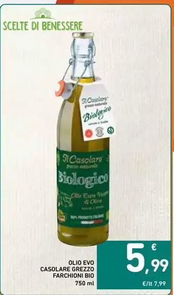 Spazio Conad Olio evo casolare grezzo farchioni bio offerta