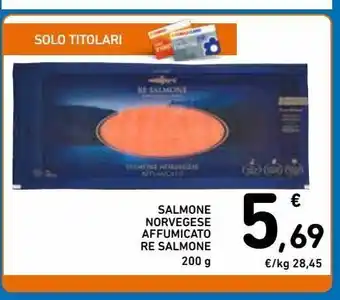 Spazio Conad Salmone norvegese affumicato re salmone offerta