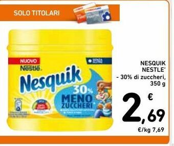 Spazio Conad Nesquik nestle' offerta
