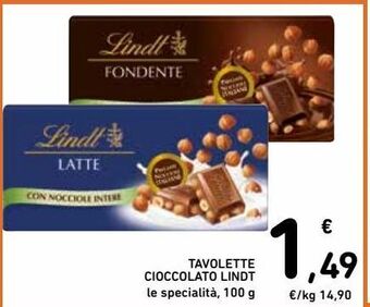 Spazio Conad Tavolette cioccolato lindt offerta