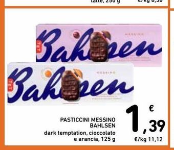 Spazio Conad Pasticcini messino bahlsen offerta