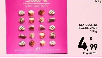 Spazio Conad Scatola mini praline lindt offerta