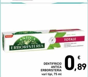 Spazio Conad Dentifricio antica erboristeria offerta