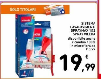 Spazio Conad Sistema lavapavimenti spraymax 1&2 spray vileda offerta