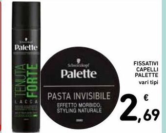 Spazio Conad Fissativi capelli palette offerta