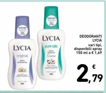 Spazio Conad Deodoranti lycia offerta