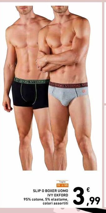 Spazio Conad Slip o boxer uomo ivy oxford offerta
