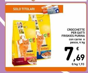Spazio Conad Crocchette per gatti friskies purina offerta