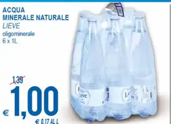 MD Discount Acqua Minerale Naturale Lieve oligominerale 6 x 1L offerta
