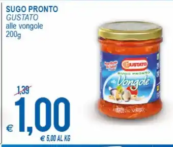 MD Discount Sugo Pronto Gustato alle vongole 200g offerta