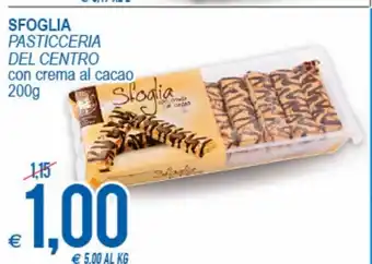 MD Discount Sfoglia Pasticceria Del Centro con crema al cacao 200g offerta