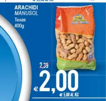 MD Discount Arachidi Manusol Texas 400g offerta