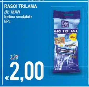 MD Discount Rasoi Trilama Be Man testina snodabile 6Pz offerta