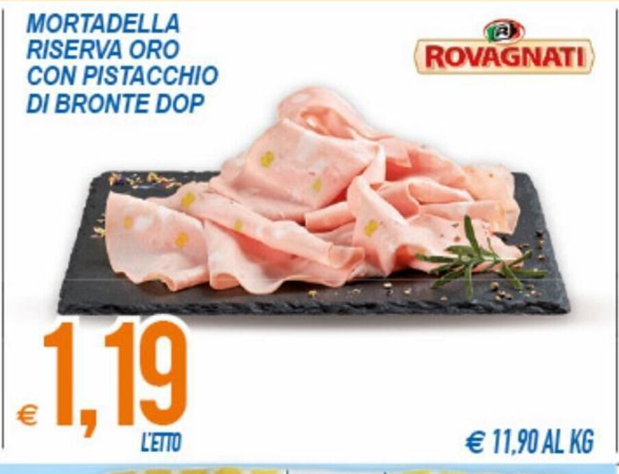 Mortadella Riserva Oro Con Pistacchio Di Bronte DOP offerta di MD Discount