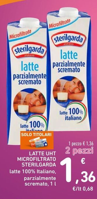 Spazio Conad Latte uht microfiltrato sterilgarda offerta