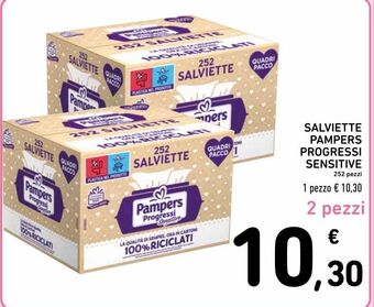 Spazio Conad Salviette pampers progressi sensitive offerta