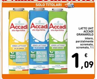 Spazio Conad Latte uht accadi' granarolo offerta