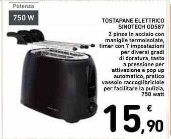 Spazio Conad Tostapane elettrico sinotech gd587 offerta