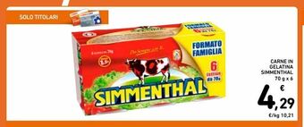 Spazio Conad Carne in scatola simmenthal offerta