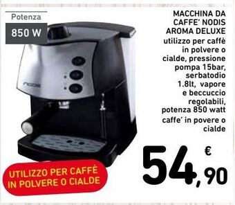 Macchina da caffe' nodis aroma deluxe