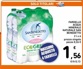 Spazio Conad Fardello acqua minerale naturale san benedetto offerta