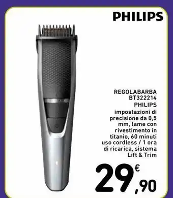 Spazio Conad Regolabarba bt322214 philips offerta