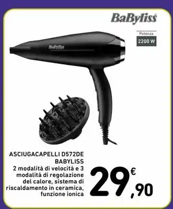 Spazio Conad Asciugacapelli d572de babyliss offerta