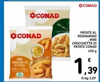Spazio Conad Patate al rosmarino mini crocchette di patate conad offerta