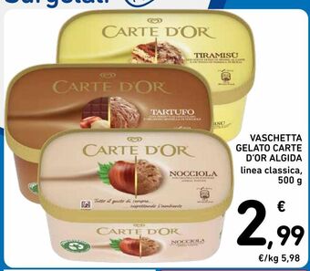 Spazio Conad Vaschetta gelato carte d'or algida offerta