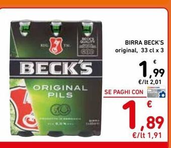Spazio Conad Birra beck's offerta