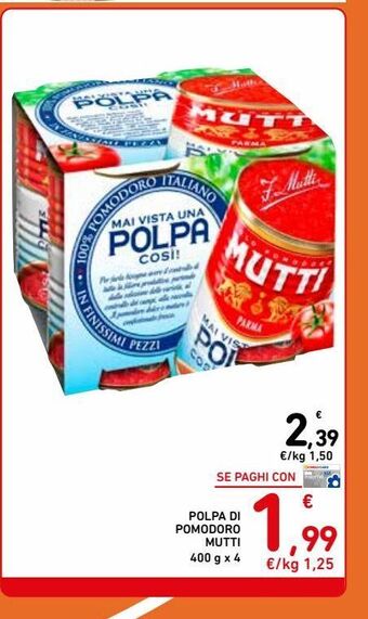 Spazio Conad Polpa di pomodoro mutti offerta
