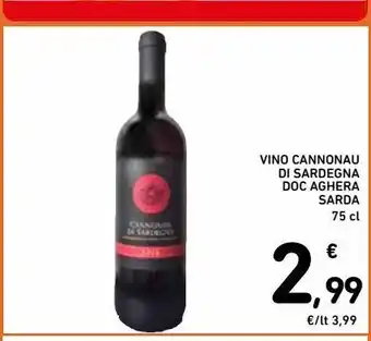 Spazio Conad Vino cannonau di sardegna doc aghera sarda offerta