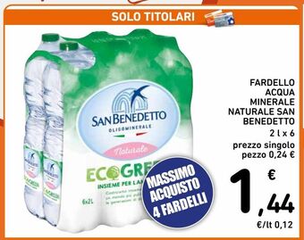 Spazio Conad Fardello acqua minerale naturale san benedetto offerta