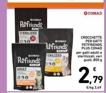 Spazio Conad Crocchette per gatti petfriends plus conad offerta