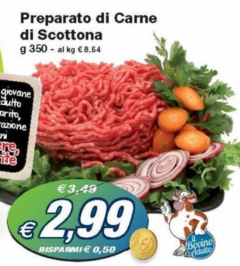 Prix Quality Preparato di Carne di Scottona g 350 offerta