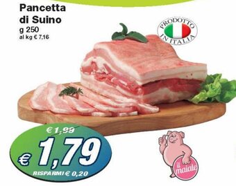 Prix Quality Pancetta di Suino g 250 offerta