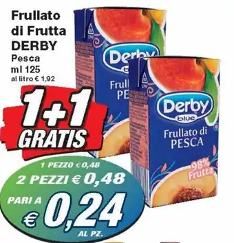 Prix Quality Derby Frullato di Frutta Pesca ml 125 offerta