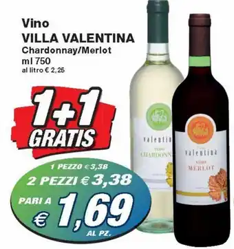 Prix Quality Villa Valentina Vino Chardonnay/Merlot ml 750 offerta