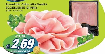 Prix Quality Eccellenze Di Prix Prosciutto Cotto Alta Qualità g 120 offerta