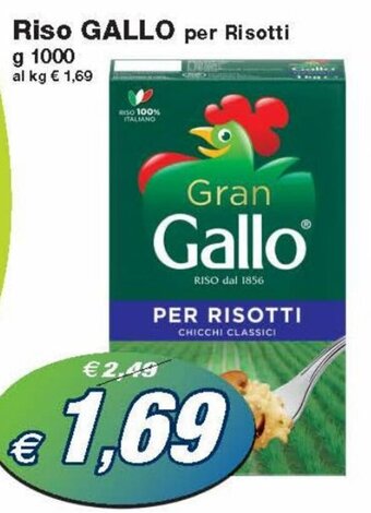 Prix Quality Gallo Riso per Risotti g 1000 offerta