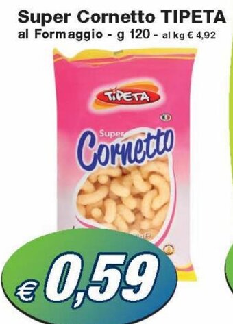 Prix Quality Tipeta Super Cornetto al Formaggio g 120 offerta
