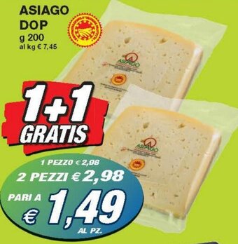 Prix Quality Asiago DOP g 200 offerta