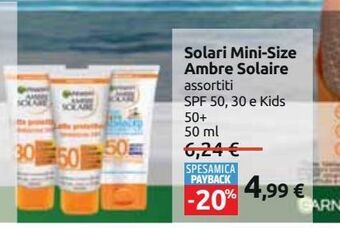 Solari mini-size ambre solaire