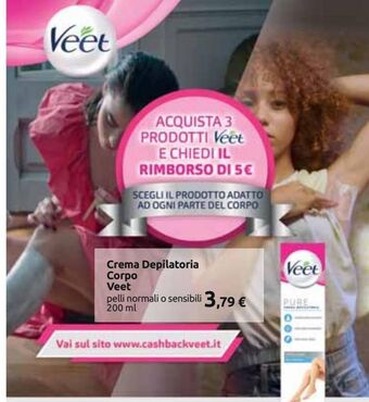 Carrefour Iper Crema depilatoria corpo veet offerta